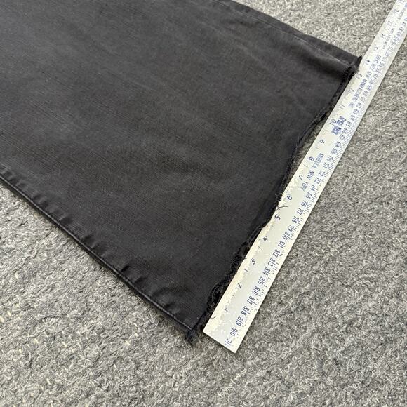 Frame Denim Le Palazzo Crop Wide Leg Jean Women 28 Black Denim Stretch High Rise - Picture 6 of 11